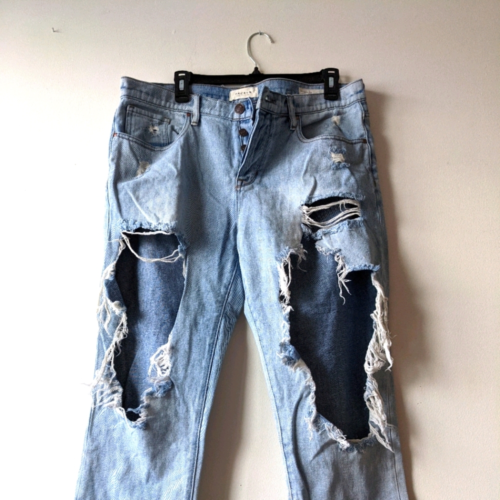 Highly Distressed PacSun Boyfriend Jeans